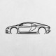 Деревянные панно силуэт BUGATTI CHIRON