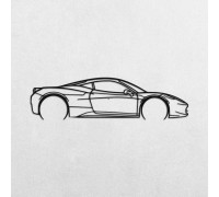 Wooden panels with the silhouette of the Ferrari 458 ITALIA Wooden panels with the silhouette of the Ferrari 458 ITALIA