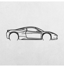 Деревянные панно силуэт FERRARI 458 ITALIA