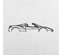 Wooden panels with a silhouette of a Ferrari 488 Spider Wooden panels with a silhouette of a Ferrari 488 Spider