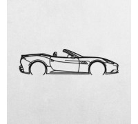 Wooden panels with a Ferrari California silhouette Wooden panels with a Ferrari California silhouette