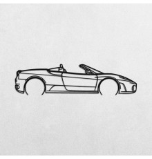 Деревянные панно силуэт FERRARI F430 SPIDER