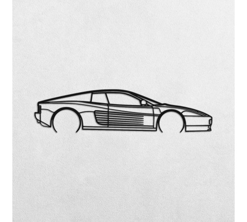 Деревянные панно силуэт FERRARI TESTAROSSA Деревянные панно силуэт FERRARI TESTAROSSA