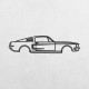 Дерев'яні панно силует FORD MUSTANG GT390