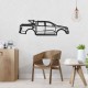 Деревянные панно силуэт FORD F150
