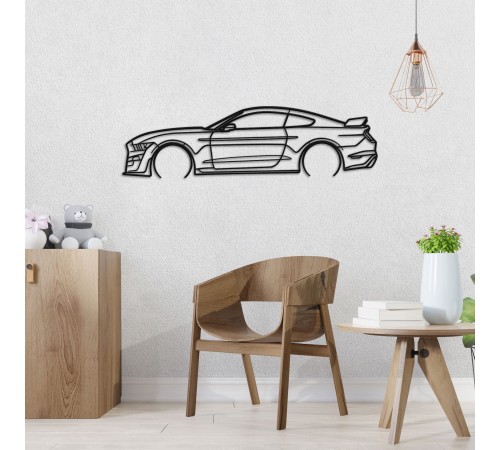 Деревянные панно силуэт FORD MUSTANG SHELBY GT500 Деревянные панно силуэт FORD MUSTANG SHELBY GT500