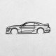 Деревянные панно силуэт FORD MUSTANG SHELBY GT500