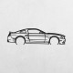 Дерев'яні панно силует FORD MUSTANG GT 2013