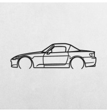 Деревянные панно силуэт HONDA S2000