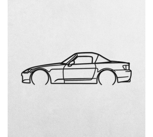 Деревянные панно силуэт HONDA S2000 Деревянные панно силуэт HONDA S2000