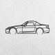 Деревянные панно силуэт HONDA S2000