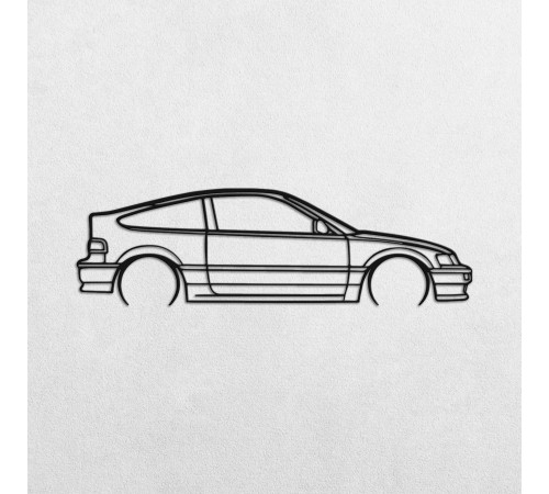 Деревянные панно силуэт HONDA CRX 1990 Деревянные панно силуэт HONDA CRX 1990