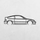 Деревянные панно силуэт HONDA CRX 1990