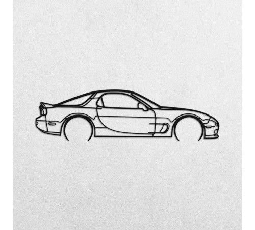 Деревянные панно силуэт MAZDA RX7 Деревянные панно силуэт MAZDA RX7
