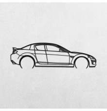 Деревянные панно силуэт MAZDA RX8