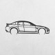 Деревянные панно силуэт MAZDA RX8