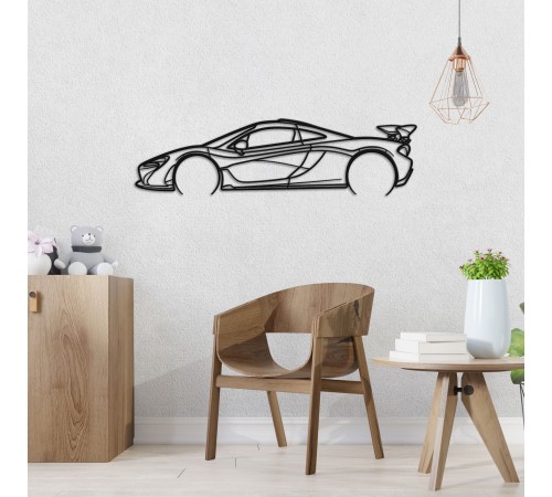 Деревянные панно силуэт MCLAREN P1 Деревянные панно силуэт MCLAREN P1