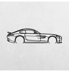 Деревянные панно силуэт MERCEDES C300 COUPE