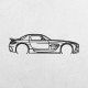 Дерев'яні панно силует MERCEDES SLS AMG