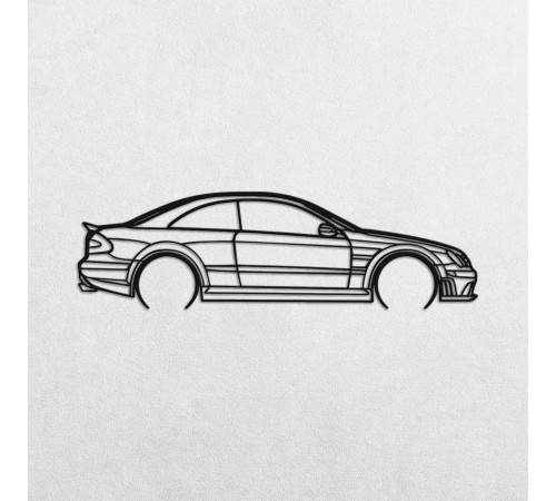 Дерев'яні панно силует MERCEDES CLK63 Дерев'яні панно силует MERCEDES CLK63