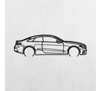 Drewniane panele z sylwetką Mercedesa E53 AMG