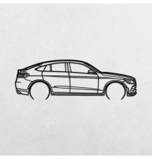 Деревянные панно силуэт MERCEDES GLC COUPE