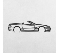 Деревянные панно силуэт MERCEDES SL55 R230 Деревянные панно силуэт MERCEDES SL55 R230