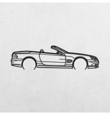 Деревянные панно силуэт MERCEDES SL55 R230