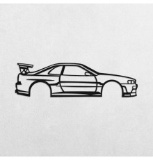 Деревянные панно силуэт NİSSAN SKYLINE R34