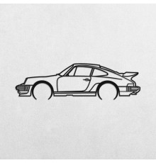 Деревянные панно силуэт PORSCHE 911 TURBO MODEL 964