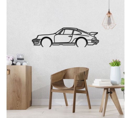 Деревянные панно силуэт PORSCHE 911 TURBO MODEL 964 Деревянные панно силуэт PORSCHE 911 TURBO MODEL 964