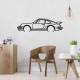 Деревянные панно силуэт PORSCHE 911 TURBO MODEL 964