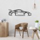 Деревянные панно силуэт PORSCHE 911 GT3 RS992