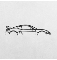 Деревянные панно силуэт PORSCHE CAYMAN GT4 981
