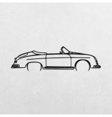 Деревянные панно силуэт PORSCHE 356 SPEEDSTER