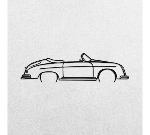 Дерев'яні панно силует PORSCHE 356 SPEEDSTER Дерев'яні панно силует PORSCHE 356 SPEEDSTER