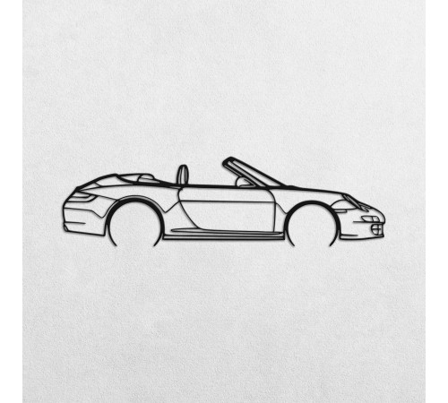 Деревянные панно силуэт PORSCHE 911 CABRIO MODEL 997 Деревянные панно силуэт PORSCHE 911 CABRIO MODEL 997