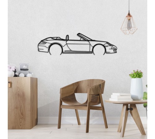 Деревянные панно силуэт PORSCHE 911 CABRIO MODEL 997 Деревянные панно силуэт PORSCHE 911 CABRIO MODEL 997