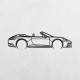 Деревянные панно силуэт PORSCHE 911 MODEL 992 CONVERTIBLE
