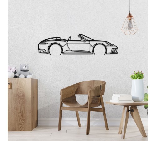 Деревянные панно силуэт PORSCHE 911 MODEL 992 CONVERTIBLE Деревянные панно силуэт PORSCHE 911 MODEL 992 CONVERTIBLE