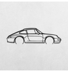 Деревянные панно силуэт PORSCHE 911 MODEL 993