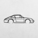 Деревянные панно силуэт PORSCHE 911 MODEL 993