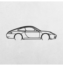 Деревянные панно силуэт PORSCHE 911 MODEL 996