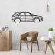 Деревянные панно силуэт PORSCHE CAYENNE TURBO