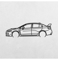 Деревянные панно силуэт SUBARU WRX