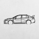 Деревянные панно силуэт SUBARU WRX