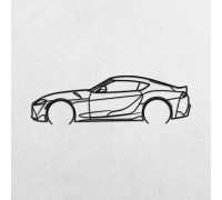 Деревянные панно силуэт TOYOTA GR SUPRA Деревянные панно силуэт TOYOTA GR SUPRA