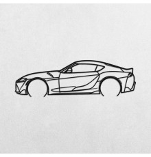 Деревянные панно силуэт TOYOTA GR SUPRA