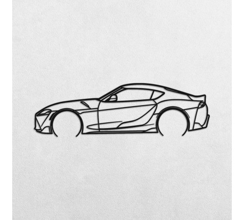 Деревянные панно силуэт TOYOTA GR SUPRA Деревянные панно силуэт TOYOTA GR SUPRA
