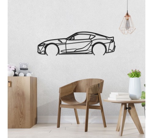 Деревянные панно силуэт TOYOTA GR SUPRA Деревянные панно силуэт TOYOTA GR SUPRA